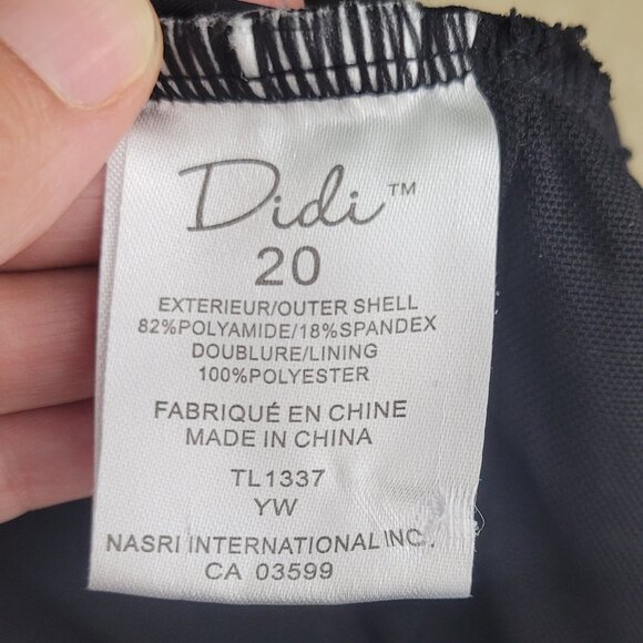 Didi Black White Leopard Print Bathing Suit Classy Swimwear One-Piece Swimsuit - Picture 7 of 11